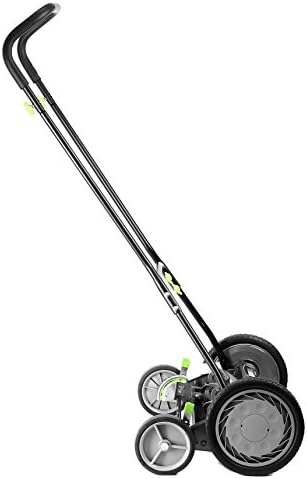 Earthwise 1715-16EW 16-Inch 7-Blade Push Reel Lawn Mower, Grey