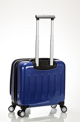 Rockland Revolution Hardside Rolling Computer Case, Carry-On, Silver