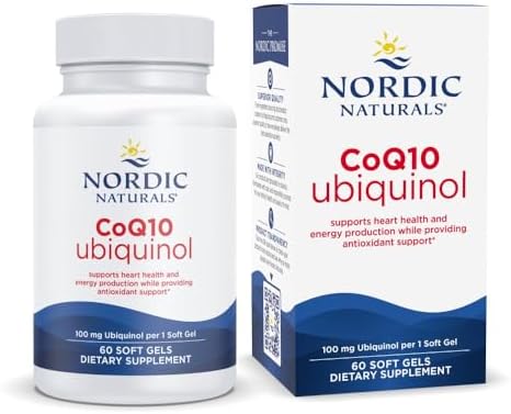 Nordic Naturals CoQ10 Ubiquinol, 100 mg, Heart & Brain Health - 60 Count | Supports heart health