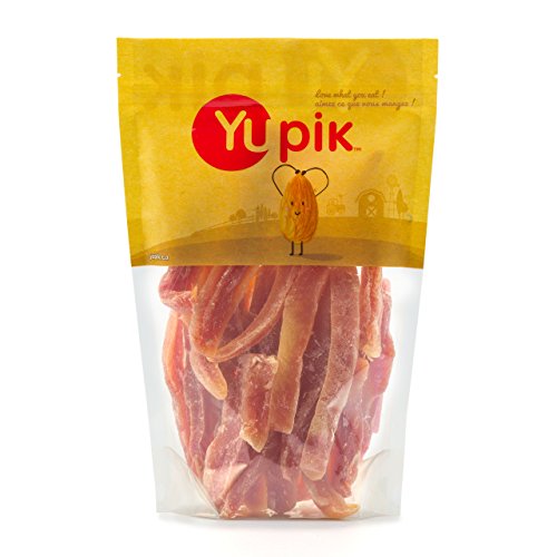 Yupik Dried Papaya Spears, 2.2 lb (35.2 oz), Gluten-Free, Vegan, Kosher, Sweetened Tropical Dried Fruits, Long Strips, No Added Sulphites, Fruity Snacks, Ideal for Baking & Topping