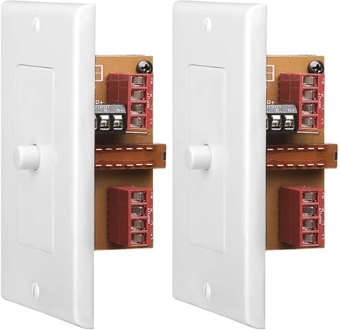 OSD Audio in Wall Speaker Selector A/B Switch, Select from 2X Speaker Pairs White AB12