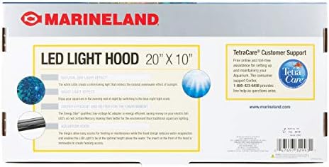 Marineland LED Light Hood For Aquariums, 24 Inches By 12 Inches, Natural Shimmering Light With Night Light Effect