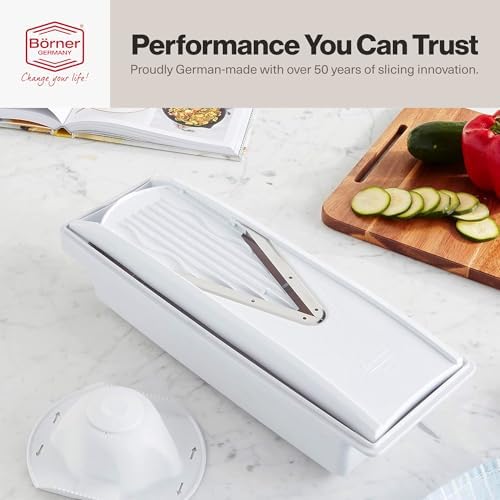 Swissmar V-Prep™ Mandoline Slicer – Versatile Kitchen Slicer for Julienne, Shred