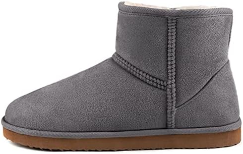 Zizor Women's Cozy Short Bootie Slippers, Winter Warm Hard Bottom House Shoes with Fuzzy Lining
