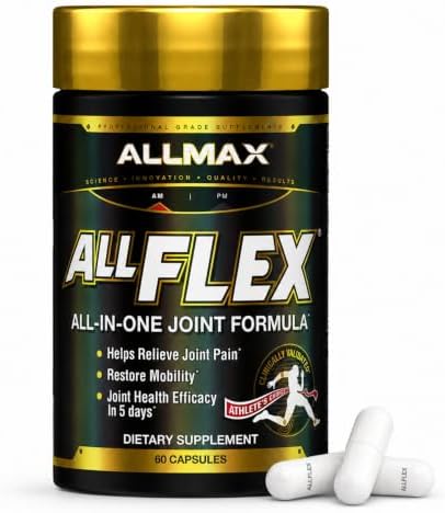 ALLMAX Advanced AllFlex Joint Support Capsules, 60 Count, 30 Servings