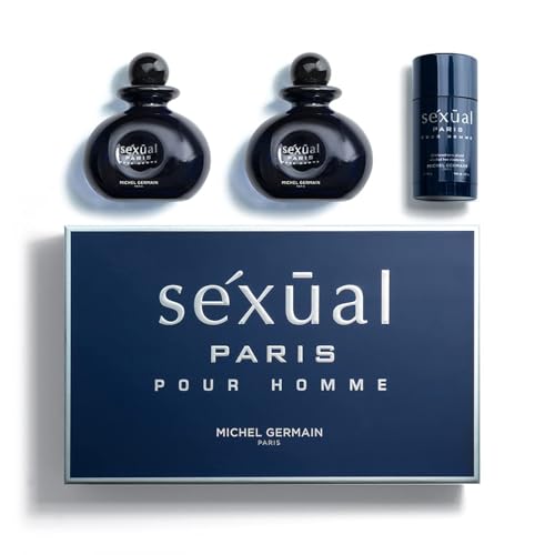 Michel Germain Sexual Paris Pour Homme Eau de Toilette Spray Cologne, Top Notes of Cardamom, Chardonnay Mandarin, Sage, Warm & Tempting Gift for Men