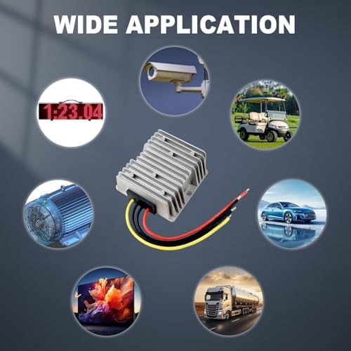 DC 8-36V to 12V Boost Buck Converter, 6A 72W Voltage Regulator DC Step Up Step Down Power Supply Module for Car Truck RV Automotive Electronics LED Driver