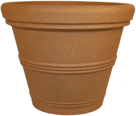 Tusco Products T30 Rolled Rim Pot, Round, Terra Cotta, 30-Inch