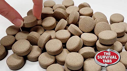 Survival Tabs – Emergency Food Supply – 10-Day Chocolate Tabs, High-Protein | Loaded with 15 key vitamins and minerals for everyday energy needs - fits neatly in backpacks, glove boxes, or pantry shelves