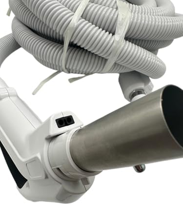 Universal Central Vacuum 30 ft High-Voltage Hose with Direct Connect Plug, ON-Off Switch Control at The Handle-Compatible with Most Inlets - Crushproof (30. Ft. Direct Connect)