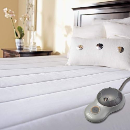 Sunbeam Heated Mattress Pad | Quilted Polyester, 10 Heat Settings , White , King - MSU3GKS-P000-12A00