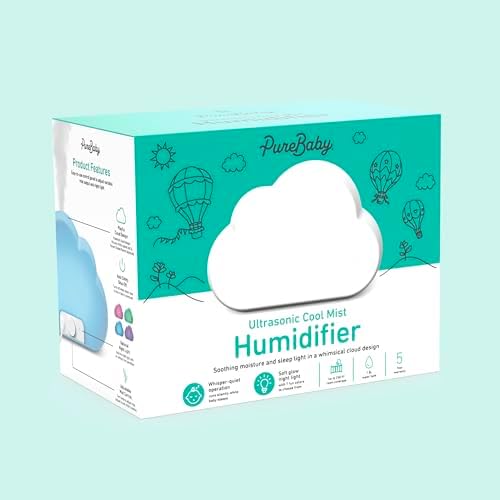 Pure Enrichment PureBaby Cloud Ultrasonic Cool Mist Humidifier Quiet Variable Mist for up to 24 Hrs Ideal for Baby Nurseries & Kids Bedrooms to