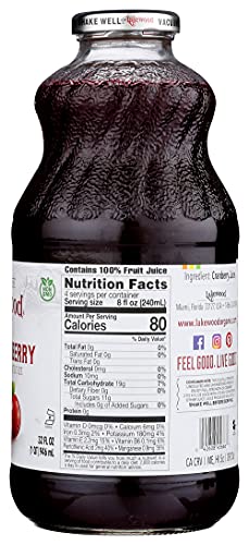 Lakewood, Juice Black Cherry Pure, 32 Fl Oz