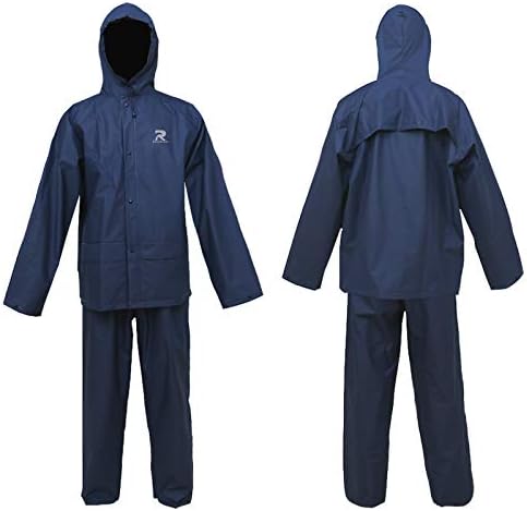 Ultra-Lite Rain Suit for Men Women Waterproof Protective Rain Coat with Pants 2 Pieces Rain Gear