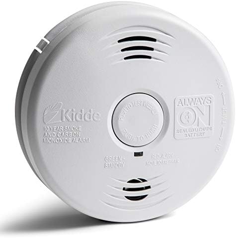 Kidde Smoke and Carbon Monoxide Detector Alarm with Voice Warning | Hardwired w/10 Year Lithium Battery Backup | Interconnectable | Model # i12010SCO
