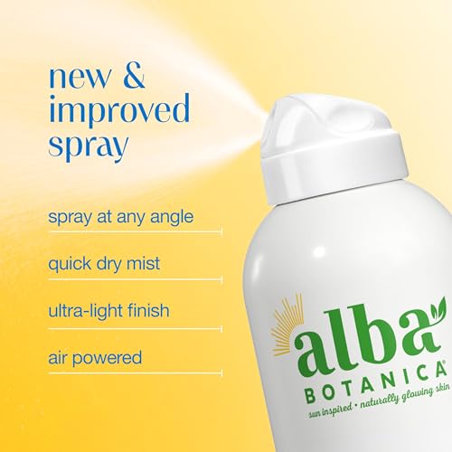 Alba Botanica Sport Sunscreen Spray for Face and Body, SPF 50, 5 fl oz Bottle
