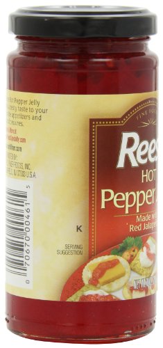 Reese Jelly, Hot Jalapeno, 10-Ounce (Pack of 6)