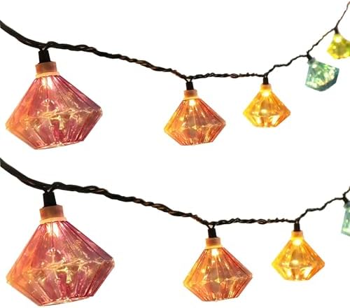 Vigdur Pineapple String Lights, 10FT Multicolor Patio Lights Outdoor