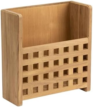 Whitecap 62502 Teak Grate-Front Magazine Rack