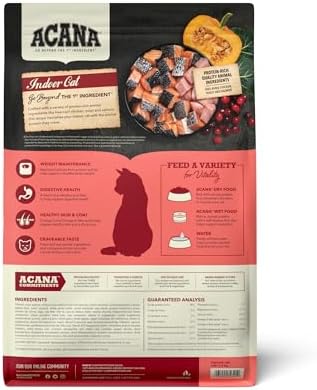 ACANA Dry Cat Food for Indoor Cats Indoor Entrée Chicken Turkey 4lb Bag
