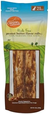 Canine Naturals Rawhide Free Chicken Recipe Dog Chews, XL Rolls, 2 Count