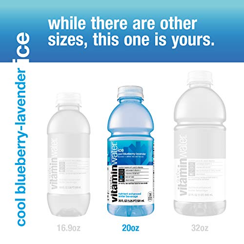 vitaminwater zero squeezed, lemonade flavored, electrolyte enhanced bottled water with vitamin b5, b6, b12, 20 fl oz, 12 pack