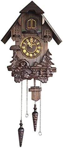 Wall Cuckoo Clocks Black Forest Wooden Cuckoo Clock. Black Forest Hand-Carved Cuckoo Clock. Bright Cuckoo Bird Sounds On The Hour and Chime Has