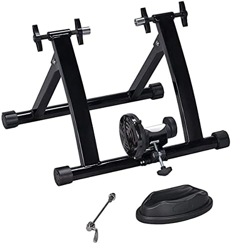 Yaheetech Magnetic Steel Bike Trainer Stand for Indoor Riding, 26-28in/700C | Quiet