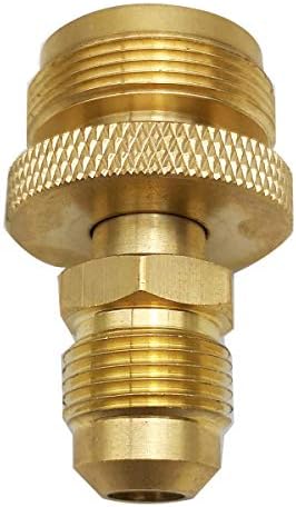 MENSI Portable Camping Grill Stove Parts 1lb Propane Tank Cansiter Regulator Adapter Connection Convert to 3/8" Male Flare
