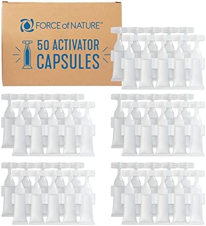 Force of Nature Cleaner & Disinfectant Capsule Refills - 25 ct | EPA-Registered, Non-Toxic Cleaning, Deodorizing, Sanitizing - Refills Make 25 Bottles (12 oz each) Replaces Multiple Cleaners