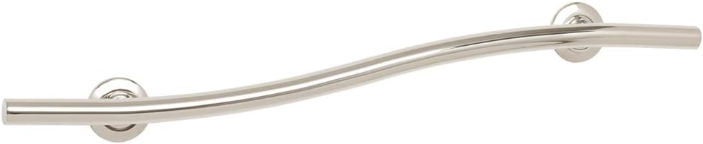 Seachrome 36 inch Bathroom Wave Grab Bar Satin Finish