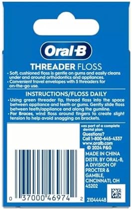 Glide Threader Floss, 30 Single-Use Packets each (Value Pack of 10)
