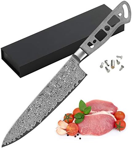 KATSURA Woodworking Project Kit – Gyuto Chef Knife Blank – 8 Inch – 50mm Wide Blade – Japanese Premium AUS 10