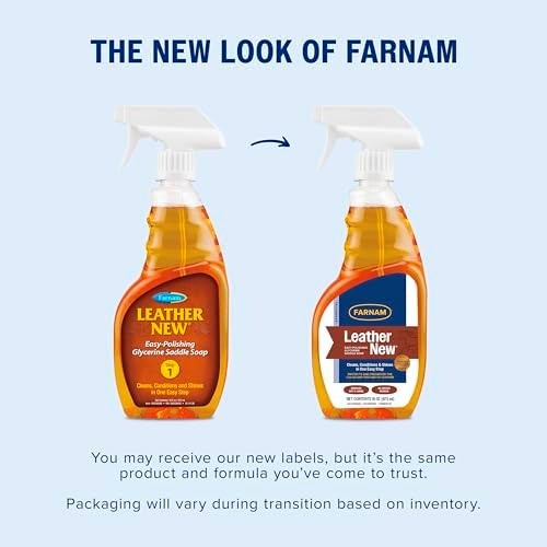Farnam Leather New Easy-Polishing Glycerine Saddle & Leather Cleaner, 16 oz