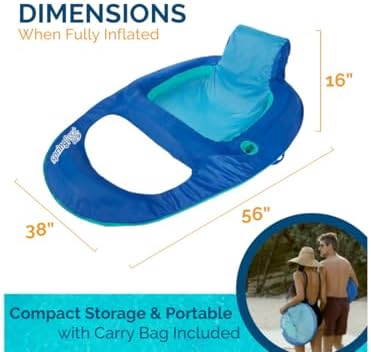 Swimways Spring Float Recliner 13018 - Colors Vary