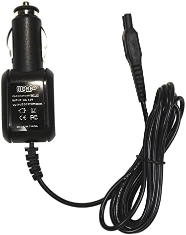 HQRP Car Charger DC Adapter Power Cord Compatible with Philips Norelco RQ1160, RQ1160CC, RQ1150, HQ560, HQ568, HQ586, HQ9171, HQ9190, PT730, PT860
