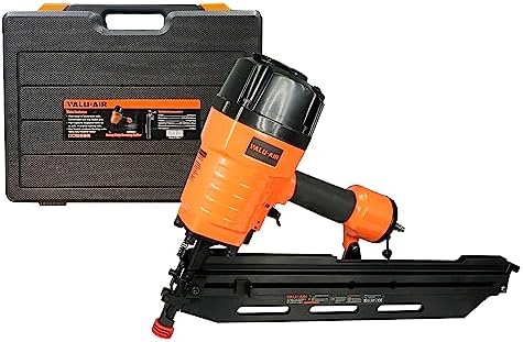 9021C 21 Degree 3-1/2" Full Round Head Framing Nailer with Carrying Case and Interchangeable Trigger, Tool-Free Depth Adjust, and No Mar Tip