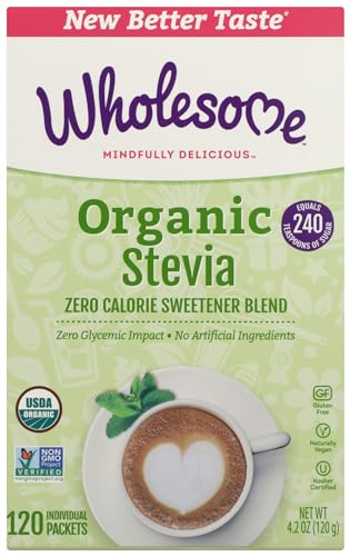 Wholesome Sweeteners Organic Stevia Packets, 75 Count, 1 Case, (Packaging May Vary)