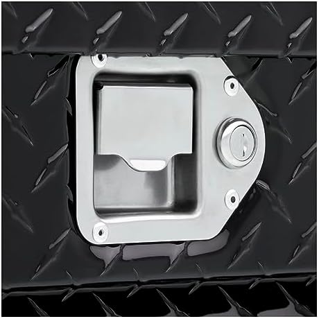 UWS EC10882 72-Inch Gloss Black Heavy-Wall Aluminum Deep Slim Truck Tool Box with Low Profile, RigidCore Lid