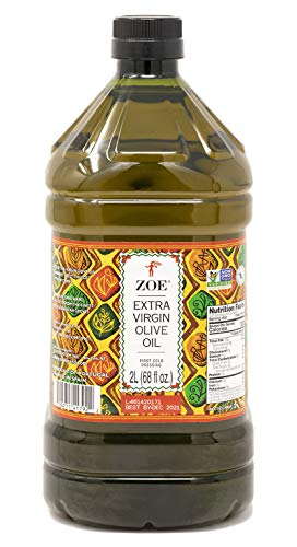 ZOE Extra Virgin Olive Oil 2L (68 fl oz) | Freshly Harvested, First Cold-Pressed | High Polyphenol, Hand-Selected Olives from Spain | Fruity Flavor