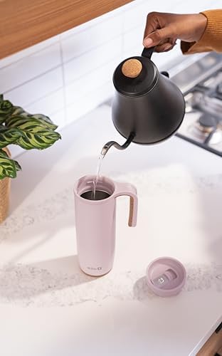 Ello Magnet 18oz Insulated Stainless Steel Travel Mug with Handle, Poseidon
