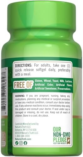 Nature's Truth Vitamin E 400 IU Softgels | 268mg | 100 Count