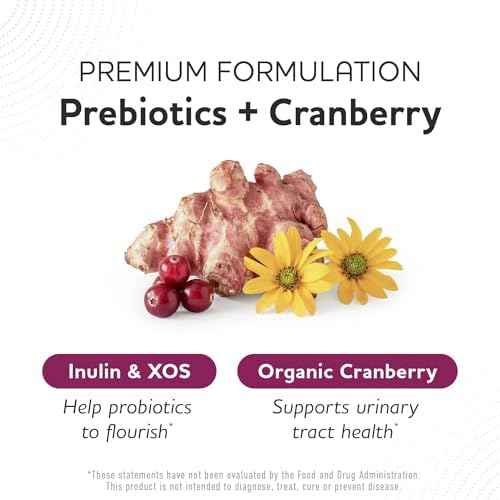 Prebiotics and Probiotics, 50 Billion CFU, 16 Probiotic Strains & Inulin | With Prebiotic Fiber, Delayed Release Capsules, Gut Health Support, Prebiotics and Probiotics for Women & Men, 60 Capsules