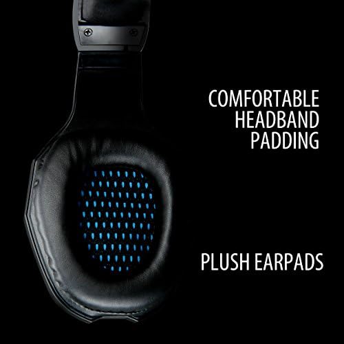 Enhance GX-H4 Computer Gaming Headset with Microphone - Braided Cable, Noise Isolating Headphones