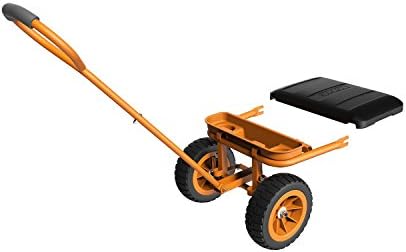 WORX Wheelbarrow Heavy Duty Dolly, 8-in-1 Aerocart Garden Cart, WG050 | lift 200 lbs like lifting 17 lbs; 8-in-1 versatility; smart 2-wheel design; heavy-duty durable construction