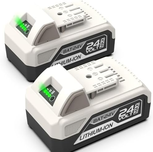 2Pack 6500mAh 24V Battery for Snow Joe 24V Battery