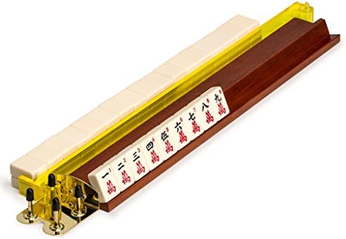 Yellow Mountain Imports American Mahjong Tile Pushers - Set of 4, 18-Inch Multi-Color Acrylic Mahjong Pushers