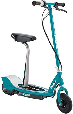 Razor E200S Electric Scooter for Kids Ages 13+ - 8" Pneumatic Tires, 200-Watt Motor, Up to 12 mph and 40 min of Ride Time, for Riders up to 154 lbs