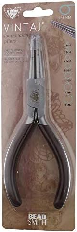 The Beadsmith Vintaj Loop Rite Pliers – Make Perfect Wire Loops in 7 Sizes (2–8mm), Jewelry Making Tool for Jump Rings