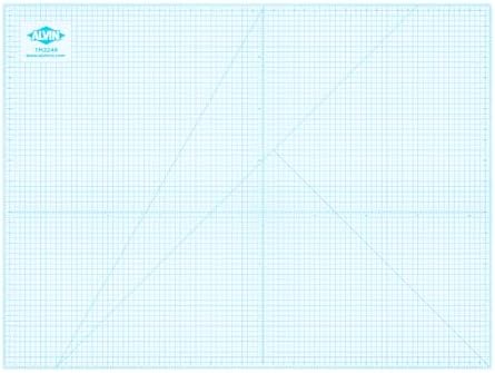 Alvin, TM Series Translucent Professional Cutting Mat, Self-Healing, Great for Lightboxes, Safe with Rotary or Utility Knife - 24 x 36 inches